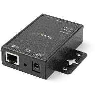 StarTech.com 1-Port Serial-to-IP Ethernet Device Server - RS232 - DIN Rail and Surface Mountable - Aluminum, 10/100Base-T(X), 100 - 240 V, 12 V, 1.6 A, 360 mA, Type M