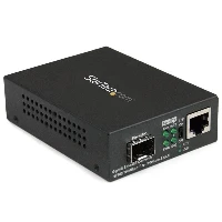 StarTech.com Gigabit Ethernet Fiber Media Converter with Open SFP Slot, 1000 Mbit/s, 1000Base-T, 100Base-TX, 10Base-T, 1000Base-LX, 1000Base-SX, IEEE 802.3, IEEE 802.3ab, IEEE 802.3u, IEEE 802.3z, Gigabit Ethernet, 10,100,1000 Mbit/s