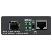 StarTech.com Gigabit Ethernet Fiber Media Converter with Open SFP Slot, 1000 Mbit/s, 1000Base-T, 100Base-TX, 10Base-T, 1000Base-LX, 1000Base-SX, IEEE 802.3, IEEE 802.3ab, IEEE 802.3u, IEEE 802.3z, Gigabit Ethernet, 10,100,1000 Mbit/s