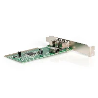 StarTech.com 4 port PCI 1394a FireWire Adapter Card - 3 External 1 Internal, PCI, IEEE 1394/Firewire, Green, Metallic, CE, UL, FCC, REACH, TAA, Microsoft WHQL Certified, Texas Instruments - TSB12LV26, 0.4 Gbit/s