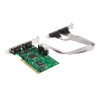 StarTech.com 4 Port PCI RS232 Serial Adapter Card with 16550 UART, PCI, Parallel, RS-232, CE, FCC, RoSH, MosChip MCS9845, 32 B