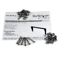 StarTech.com 4U 19in Steel Vertical Wall Mount Equipment Rack Bracket, Wall mounted rack, 4U, 56.7 kg, 1.1 kg, Black