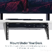 StarTech.com 4U 19in Steel Vertical Wall Mount Equipment Rack Bracket, Wall mounted rack, 4U, 56.7 kg, 1.1 kg, Black