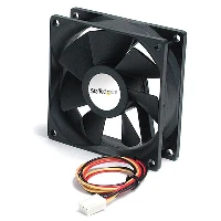 StarTech.com 92x25mm Ball Bearing Quiet Computer Case Fan w/ TX3 Connector, Fan, 9.2 cm, 1800 RPM, 22 dB, 31.84 cfm, Black