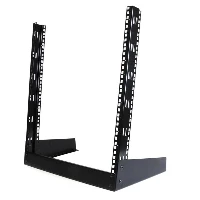 StarTech.com 12U 19in Desktop Open Frame 2 Post Rack, Freestanding rack, 12U, 50 kg, 2.69 kg, Black