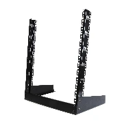 StarTech.com 12U 19in Desktop Open Frame 2 Post Rack, Freestanding rack, 12U, 50 kg, 2.69 kg, Black