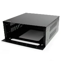 StarTech.com Wall-Mount Server Rack - 4U, Wall mounted rack, 4U, 27.7 kg, 10.1 kg, Black