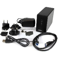 StarTech.com Dual-Bay 2.5in Hard Drive Enclosure - USB 3.0 to SATA III 6Gbps with RAID, HDD/SSD enclosure, 2.5