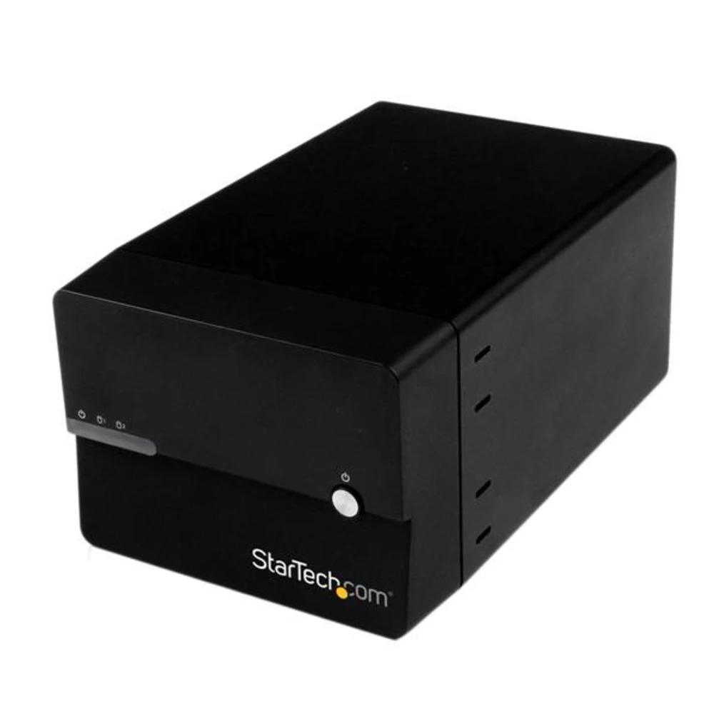 StarTech.com USB 3.0/eSATA Dual 3.5 SATA III Hard Drive External RAID Enclosure w/ UASP and Fan  Black, HDD enclosure, 3.5