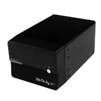 StarTech.com USB 3.0/eSATA Dual 3.5 SATA III Hard Drive External RAID Enclosure w/ UASP and Fan  Black, HDD enclosure, 3.5