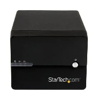 StarTech.com USB 3.0/eSATA Dual 3.5 SATA III Hard Drive External RAID Enclosure w/ UASP and Fan  Black, HDD enclosure, 3.5
