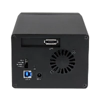 StarTech.com USB 3.0/eSATA Dual 3.5 SATA III Hard Drive External RAID Enclosure w/ UASP and Fan  Black, HDD enclosure, 3.5