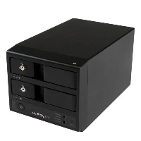 StarTech.com USB 3.0 / eSATA Dual-Bay Trayless 3.5 SATA III Hard Drive Enclosure with UASP - 2-Bay SATA 6 Gbps Hot-Swap HDD Enclosure, HDD enclosure, 3.5