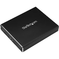StarTech.com Dual-Slot Drive Enclosure for M.2 SATA SSDs - USB 3.1 (10Gbps) - RAID, SSD enclosure, M.2, M.2, Serial ATA, Serial ATA II, Serial ATA III, 10 Gbit/s, USB connectivity, Black