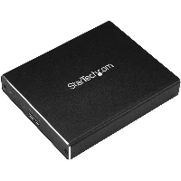 StarTech.com Dual-Slot Drive Enclosure for M.2 SATA SSDs - USB 3.1 (10Gbps) - RAID, SSD enclosure, M.2, M.2, Serial ATA, Serial ATA II, Serial ATA III, 10 Gbit/s, USB connectivity, Black