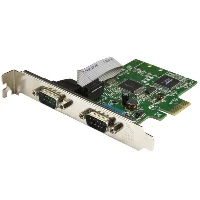 StarTech.com 2-Port PCI Express Serial Card with 16C1050 UART - RS232, PCIe, Serial, Full-height / Low-profile, RS-232, CE, FCC, Microsoft WHQL, SystemBase - SB16C1052PCI