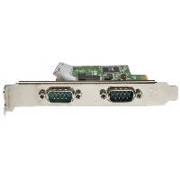 StarTech.com 2-Port PCI Express Serial Card with 16C1050 UART - RS232, PCIe, Serial, Full-height / Low-profile, RS-232, CE, FCC, Microsoft WHQL, SystemBase - SB16C1052PCI