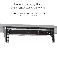 StarTech.com 3U 19in Steel Vertical Wall Mount Equipment Rack Bracket, Wall mounted rack, 3U, 56.7 kg, 921 g, Black