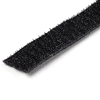 StarTech.com 100ft Hook and Loop Roll - Cut-to-Size Reusable Cable Ties - Bulk Industrial Wire Fastener Tape /Adjustable Fabric Wraps Black / Resuable Self Gripping Cable Management Straps, Hook & loop cable tie, Nylon, Black, -10 - 80 C, 30500 mm, 19 mm