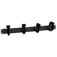 StarTech.com Cable Management Panel with Hook and Loop Strips for Server Racks - 1U, Cable management panel, Black, Steel, 1U, CE, 482 mm