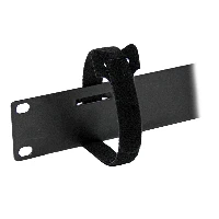 StarTech.com Cable Management Panel with Hook and Loop Strips for Server Racks - 1U, Cable management panel, Black, Steel, 1U, CE, 482 mm
