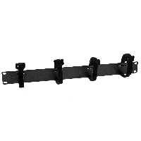 StarTech.com Cable Management Panel with Hook and Loop Strips for Server Racks - 1U, Cable management panel, Black, Steel, 1U, CE, 482 mm
