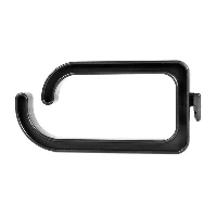 StarTech.com 1U 19in Metal Rackmount Cable Management Panel, Cable management panel, Black, Steel, 1U, TAA, REACH, CE, 483 mm