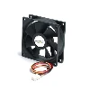 StarTech.com 80x25mm Ball Bearing Quiet Computer Case Fan w/ TX3 Connector, Fan, 8 cm, 2000 RPM, 27 dB, 26.6 cfm, Black