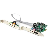 StarTech.com 7.1 Channel Sound Card - PCI Express, 24-bit, 192KHz, 7.1 channels, Internal, 24 bit, 92 dB, PCI-E x1