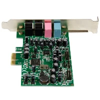 StarTech.com 7.1 Channel Sound Card - PCI Express, 24-bit, 192KHz, 7.1 channels, Internal, 24 bit, 92 dB, PCI-E x1