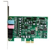 StarTech.com 7.1 Channel Sound Card - PCI Express, 24-bit, 192KHz, 7.1 channels, Internal, 24 bit, 92 dB, PCI-E x1