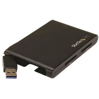 StarTech.com 2-Slot USB 3.0 SD Card Reader - SD 4.0, UHS II, MMC, SD, SDHC, SDXC, Black, 5000 Mbit/s, Plastic, CE, FCC, RoHS, TAA, USB 3.2 Gen 1 (3.1 Gen 1)