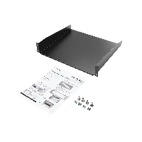 StarTech.com 2U Server Rack Shelf - Universal Rack Mount Cantilever Shelf for 19