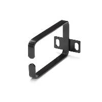 StarTech.com 1U Vertical Server Rack Cable Management D-Ring Hook - 2.2x3.9in (5.7x10cm), Cable ring, Black, Steel, 1U, EIA RS310-D, CE, TAA, REACH