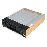 StarTech.com Black Aluminum 5.25in Rugged SATA Hard Drive Mobile Rack Drawer, 13.3 cm (5.25