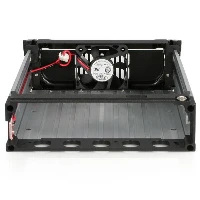 StarTech.com Black Aluminum 5.25in Rugged SATA Hard Drive Mobile Rack Drawer, 13.3 cm (5.25