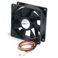 StarTech.com 60x25mm High Air Flow Dual Ball Bearing Computer Case Fan w/ TX3, Fan, 6 cm, 5000 RPM, 30 dB, 26.63 cfm, Black
