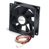 StarTech.com 60x20mm Replacement Ball Bearing Computer Case Fan w/ TX3 Connector, Fan, 6 cm, 4500 RPM, 28 dB, 21.46 cfm, Black