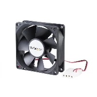 StarTech.com 80x25mm Dual Ball Bearing Computer Case Fan w/ LP4 Connector, Fan, 8 cm, 3000 RPM, 27 dB, 37.27 cfm, Black