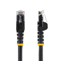 StarTech.com Cat5e Ethernet Patch Cable with Snagless RJ45 Connectors - 10 m, Black, 10 m, Cat5e, U/UTP (UTP), RJ-45, RJ-45