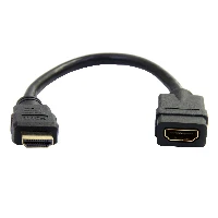 StarTech.com 6 in HDMI Extension Cable - Short HDMI Cable Male to Female - 4K HDMI Cable Extender - 4K 30Hz UHD HDMI Port Saver M/F - High Speed HDMI 1.4 - 28AWG - HDMI Dongle Extender, 0.152 m, HDMI Type A (Standard), HDMI Type A (Standard), 3D, 10.2 Gbit/s, Black