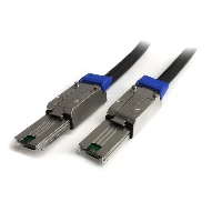 StarTech.com 2m External Mini SAS Cable - Serial Attached SCSI SFF-8088 to SFF-8088, 2 m, SFF-8088, SFF-8088, Male/Male, Black, 232 g