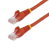 StarTech.com Cat5e Ethernet Patch Cable with Snagless RJ45 Connectors - 5 m, Red, 5 m, Cat5e, U/UTP (UTP), RJ-45, RJ-45
