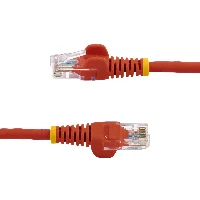 StarTech.com Cat5e Ethernet Patch Cable with Snagless RJ45 Connectors - 5 m, Red, 5 m, Cat5e, U/UTP (UTP), RJ-45, RJ-45