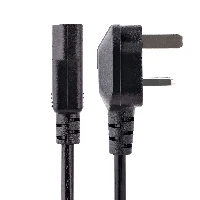 StarTech.com 10ft (3m) UK Computer Power Cable, 18AWG, BS 1363 to C13, 10A 250V, Black Replacement AC Power Cord, Kettle Lead / UK Power Cord, PC Power Supply Cable, TV/Monitor Power Cable, 3 m, C13 coupler, BS 1363, H05VV-F, 250 V