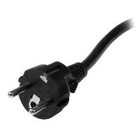 StarTech.com 2m (6ft) Computer Power Cord, 16AWG, EU Schuko to C19, 16A 250V, Black Replacement AC Power Cord, Printer Power Cord, PC Power Supply Cable, Monitor Power Cable - UL Listed, 2 m, CEE7/7, C19 coupler, 250 V