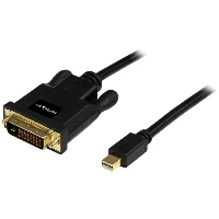StarTech.com 10ft (3m) Mini DisplayPort to DVI Cable - Mini DP to DVI Adapter Cable - 1080p Video - Passive mDP 1.2 to DVI-D Single Link - mDP or Thunderbolt 1/2 Mac/PC to DVI Monitor, 3 m, mini DisplayPort, DVI-D, Male, Male, Straight