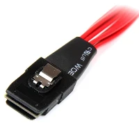 StarTech.com 50cm Internal Serial Attached SCSI Mini SAS Cable - SFF8087 to 4x SFF8482, 0.5 m, 1 x SFF-8087, 4 x SATA, 4 x SFF-8482, Male/Female, Black, Red, 100 g