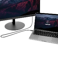 StarTech.com 6 ft. (2 m) Thunderbolt 3 Cable with 100W Power Delivery - 40Gbps, Male, Male, 2 m, Black, Nickel, 40 Gbit/s