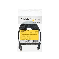 StarTech.com 6 ft. (2 m) Thunderbolt 3 Cable with 100W Power Delivery - 40Gbps, Male, Male, 2 m, Black, Nickel, 40 Gbit/s